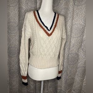 Classic American Eagle cable knit sweater